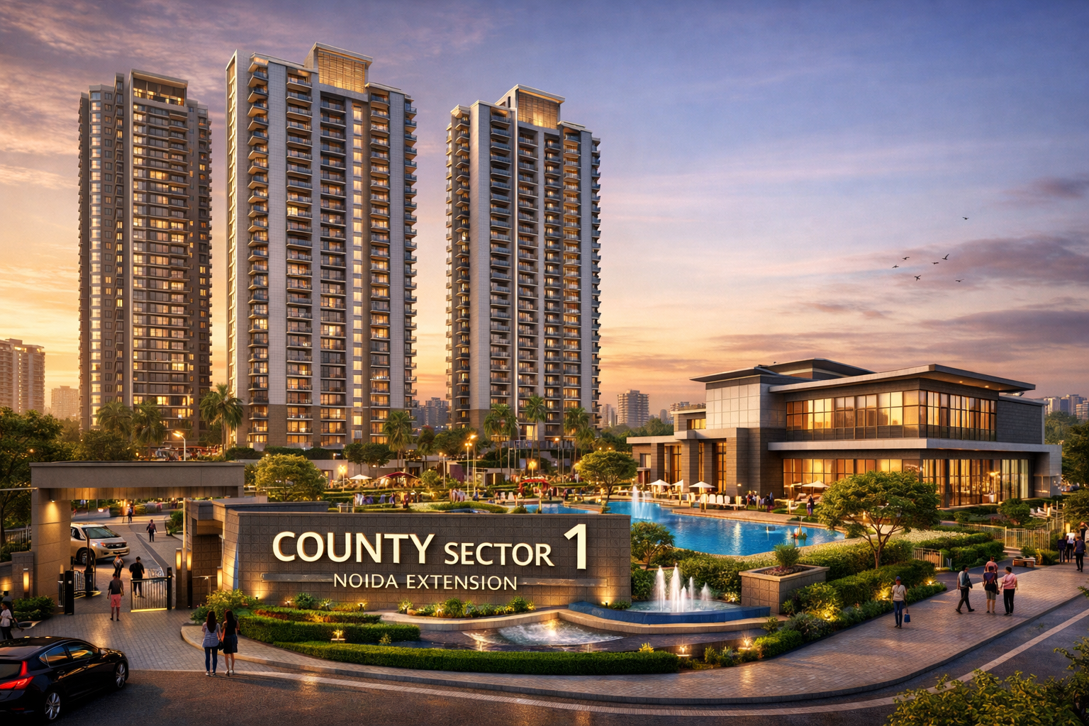 county sector 1 noida